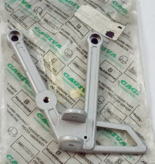 OEM CAGIVA 8-92 FRECCIA 125 SPORT C10R LEFT FRONT FOOT REST SUPPORT 800053539 - MotoRaider