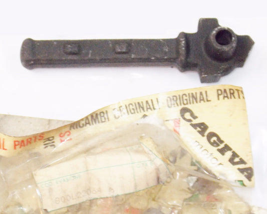 NOS OEM CAGIVA 1982 SXT 125 LH FOOTREST SUPPORT 800L22064 - MotoRaider