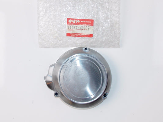 NOS OEM SUZUKI 80-83 GS750E/650G/1000S CRNKCSE COVER CONTACT BREAKER 11381-49202 - MotoRaider