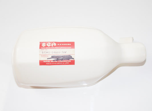 NOS OEM SUZUKI 86-88 DR125 DR200 WHITE GUARD KNUCKLE RH # 57341-14A00-10V - MotoRaider
