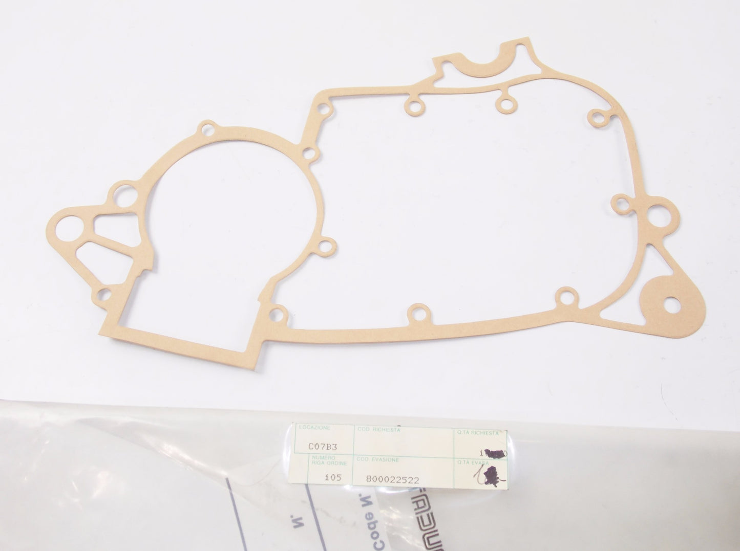 OEM CAGIVA 1978-1981 SST 125/ALETTA/LOW RIDER CRANKCASE CENTRAL GASKET 800022522 - MotoRaider