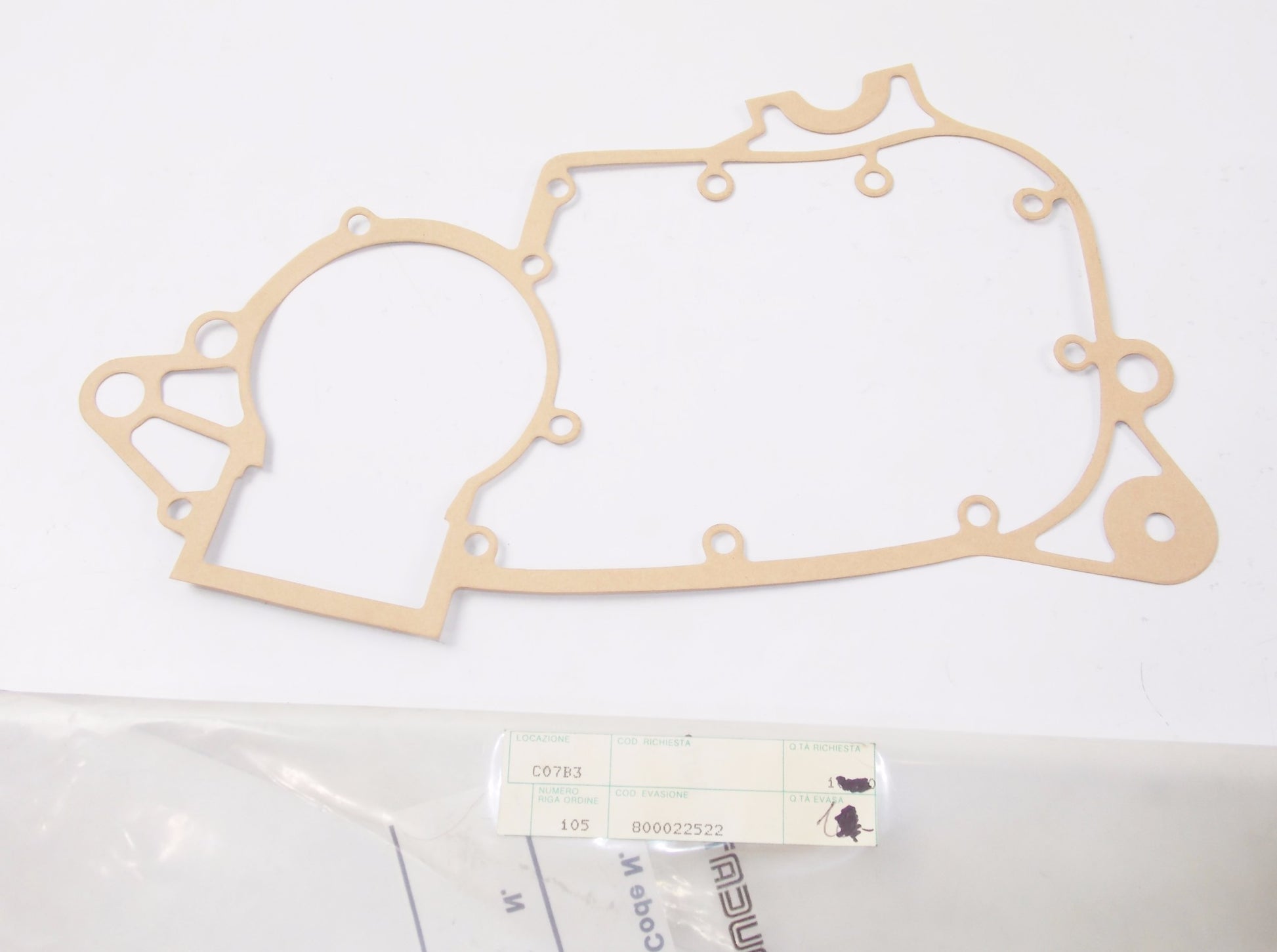 OEM CAGIVA 1978-1981 SST 125/ALETTA/LOW RIDER CRANKCASE CENTRAL GASKET 800022522 - MotoRaider