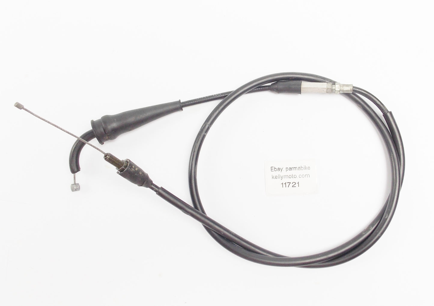 1990 YAMAHA YZ125 BLACK VINYL THROTTLE CABLE - MotoRaider