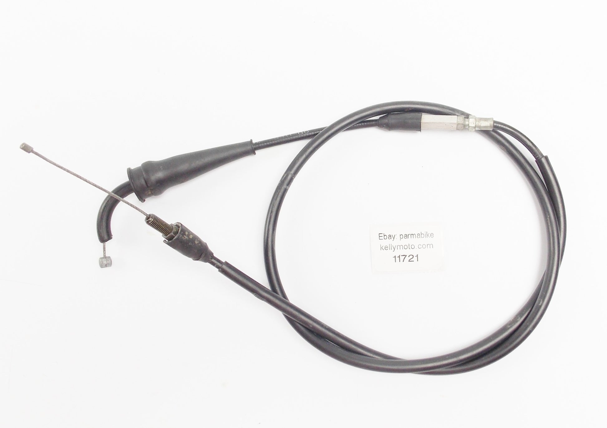 1990 YAMAHA YZ125 BLACK VINYL THROTTLE CABLE - MotoRaider