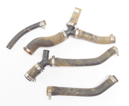 1990 YAMAHA YZ125 COOLING SYSTEM RADIATOR HOSE PIPE TUBE 1/2/3/6 JOINT 1 CLAMPS - MotoRaider