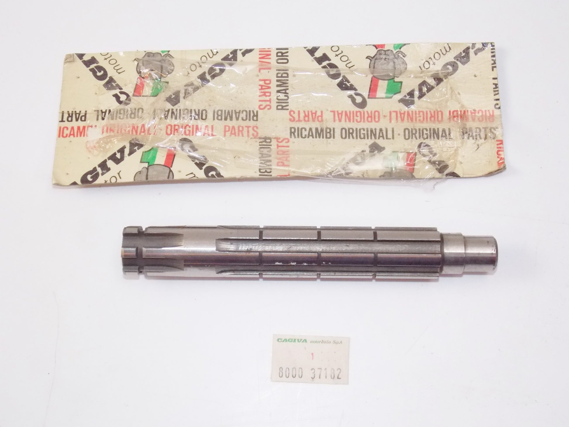 NOS OEM CAGIVA ALETTA ELECTRA GEAR BOX COUNTER SHAFT 800037182 - MotoRaider