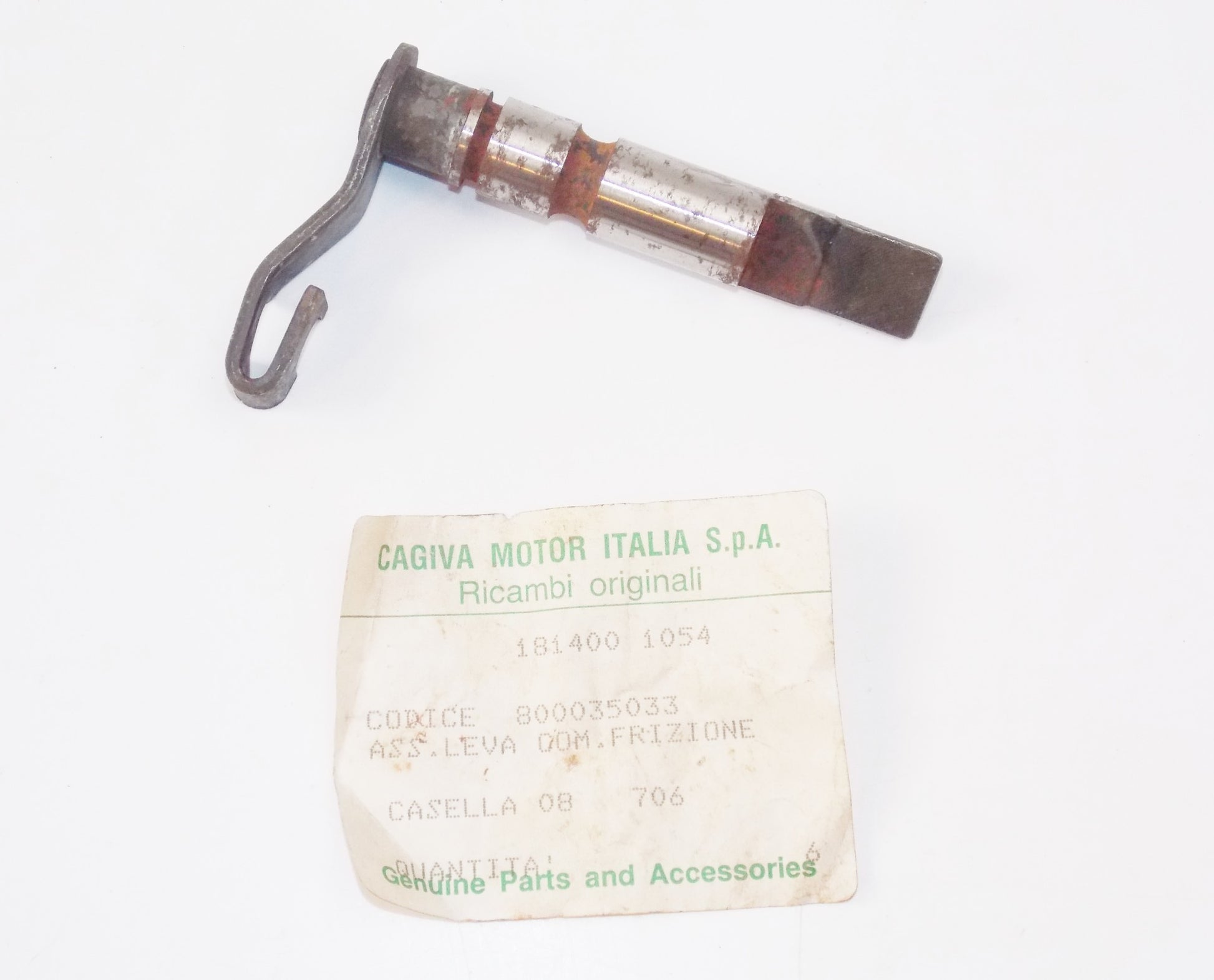 NOS OEM CAGIVA ALETTA ELECTRA PRIMARY DRIVE CLUTCH LEVER ACTUATOR 800035033 - MotoRaider