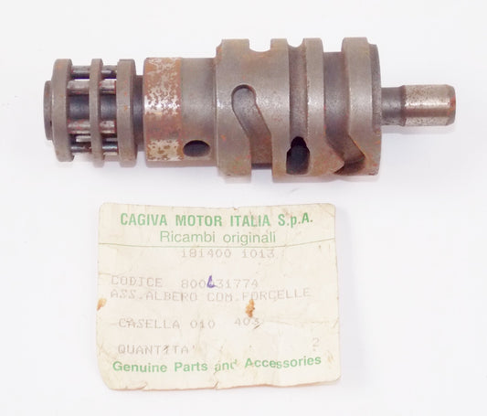 NOS OEM CAGIVA 1981 WMX 125/3 TRANSMISSION GEAR BOX SHIFTER CAM DRUM 800L31774 - MotoRaider