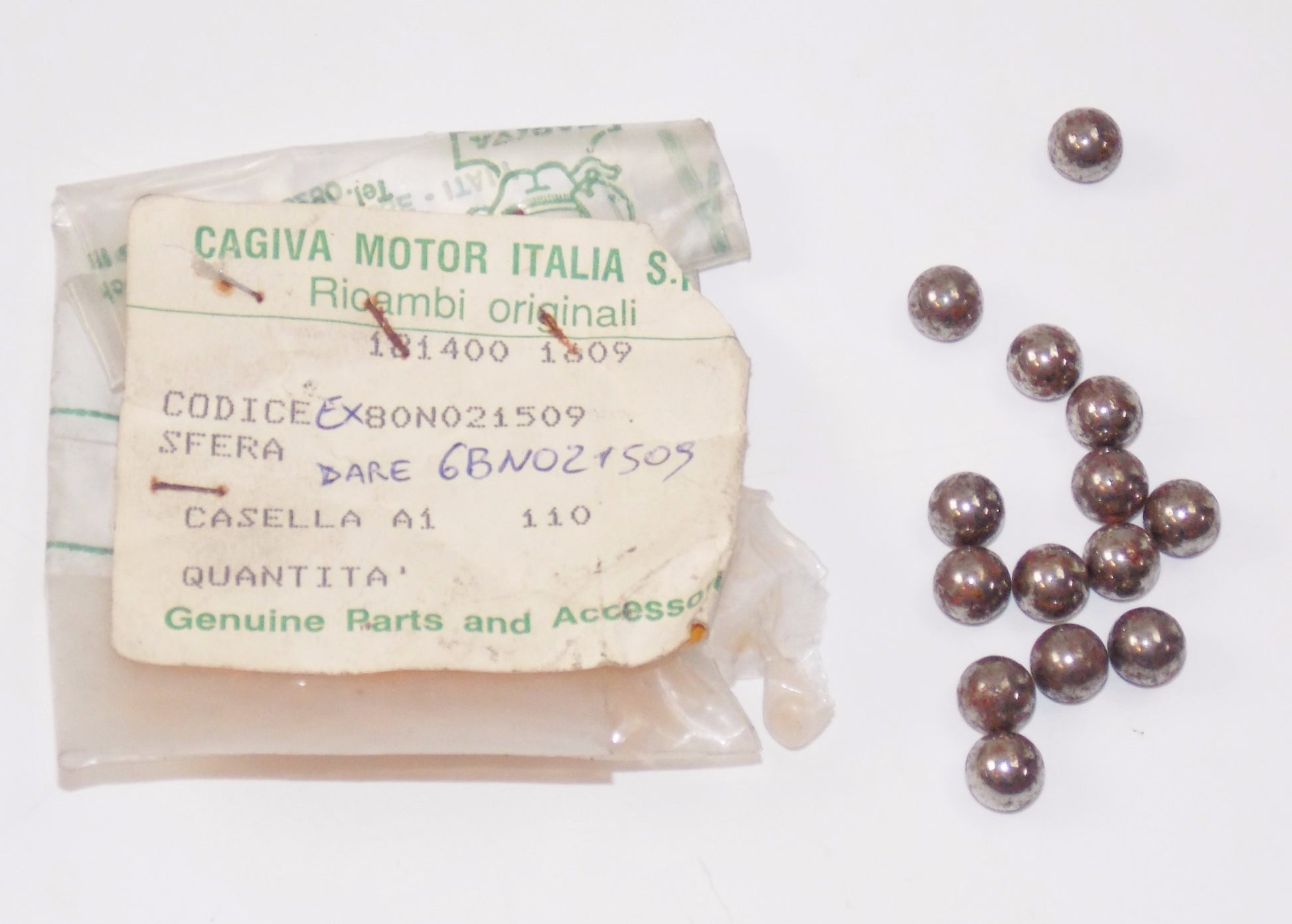 NOS OEM CAGIVA 1997-1999 MITO E2|EV BALL BEARING 80N021509 | 6BN021509 - MotoRaider