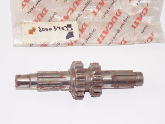 OEM DUCATI CAGIVA SST125 ALETTA SECONDARY COUNTR SHAFT 4th 16T 5th 14T 800034033 - MotoRaider