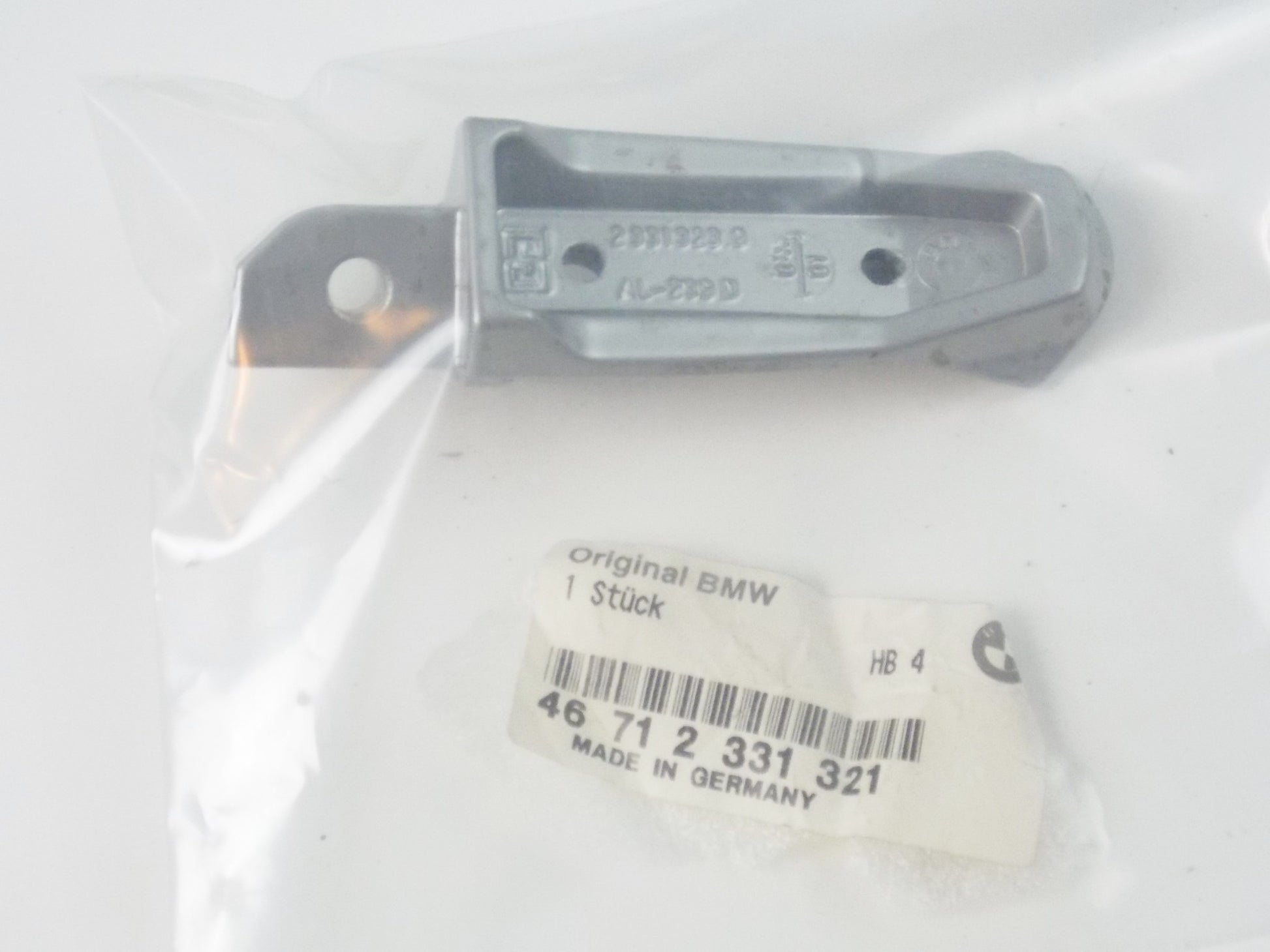 NOS OEM BMW 96-2005 K 1200 RS R 1100 S FOOTREST REAR LEFT # 46712331321 - MotoRaider