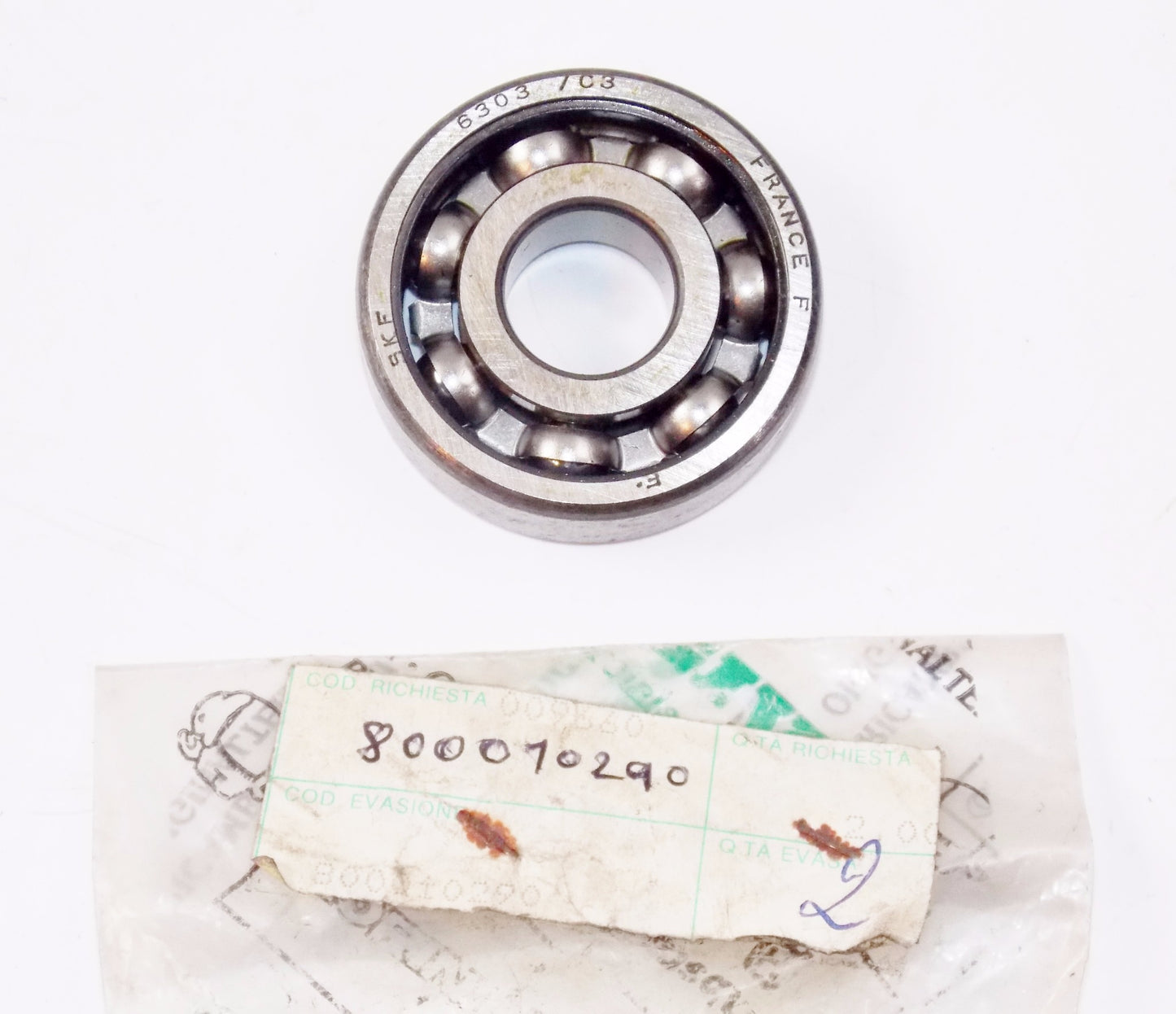 NOS OEM CAGIVA 1987-1989 ALETTA ORO WMX HUSQVARNA RADIAL BALL BEARING 800010290 - MotoRaider