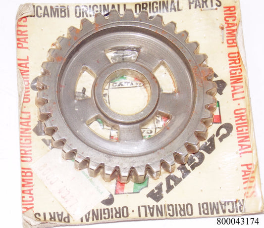 NOS OEM CAGIVA 1987-1989 ALETTA ORO BLUES 125 GEAR COUNTER SHAFT 1st 800043174 - MotoRaider