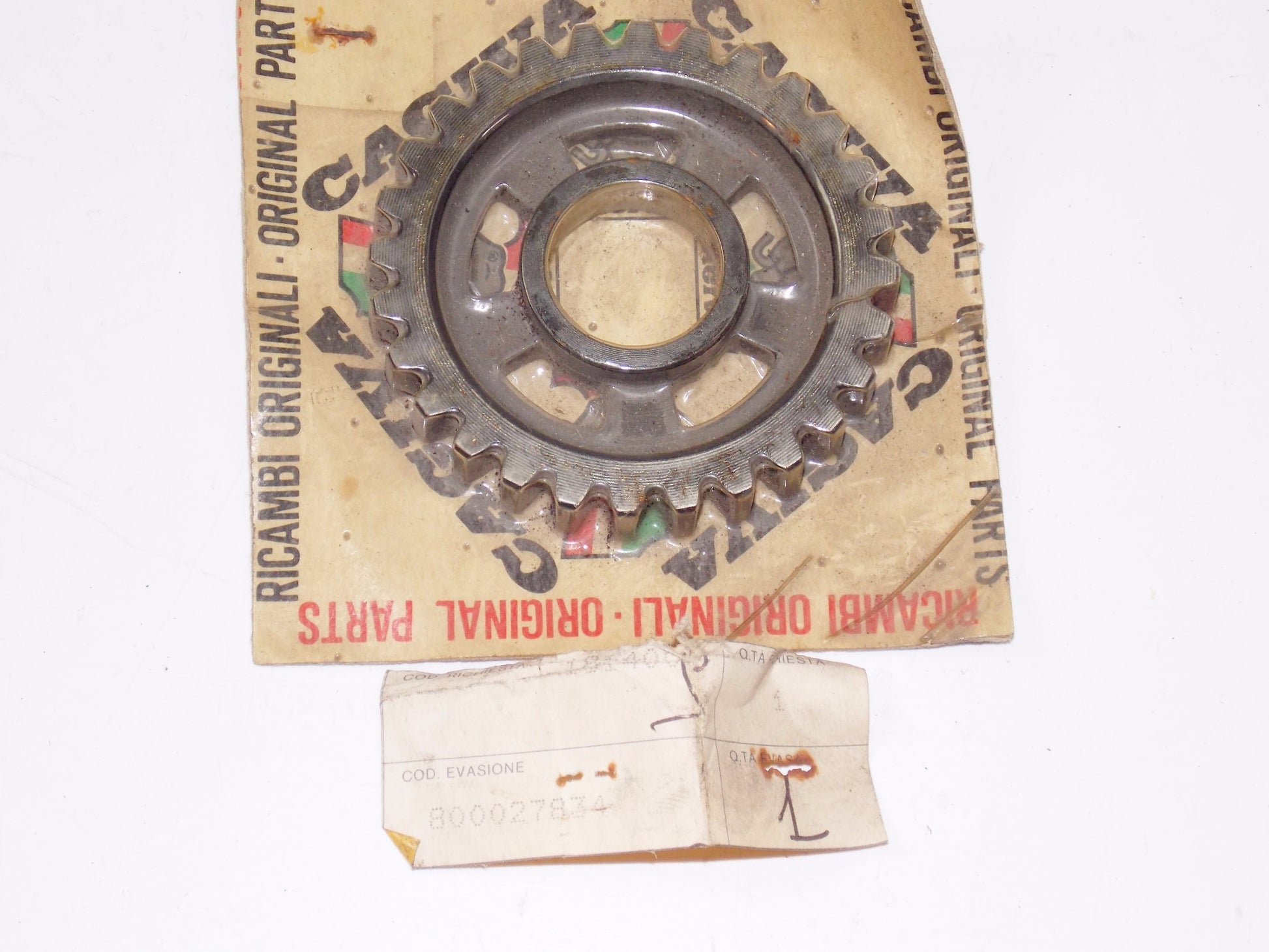 NOS OEM CAGIVA 1980 CAGIVA SST 250 MV AGUSTA GEAR MAIN SHAFT 3RD 800027834 - MotoRaider