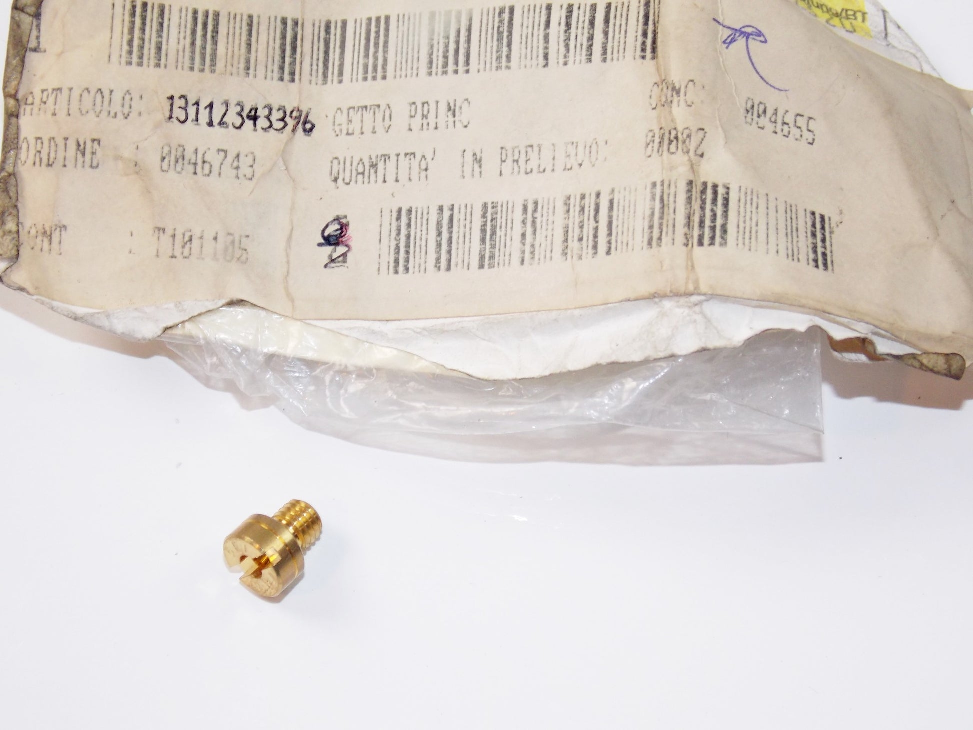 NOS OEM BMW 97-2000 F 650 F 650 ST MIXTURE CONTROL MAIN JET R-135 # 13112343396 - MotoRaider