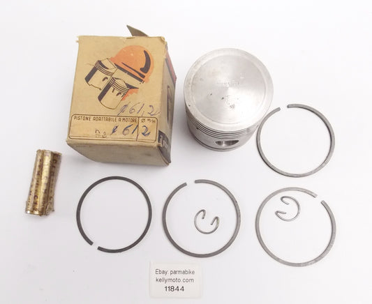 NOS DINAMIN PISTON + RINGS + PIN + CLIPS SET D. 61.2 mm GILERA 150 VINTAGE - MotoRaider