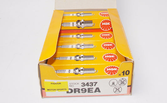 NOS NGK 3437 BOX OF 6 SPARK PLUG KAWASAKI NINJA 500R VULCAN 500 ZEPHYR 550 DR9EA - MotoRaider