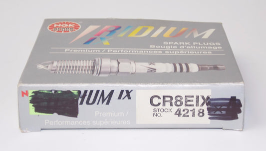 NOS NGK IRIDIUM IX 4218 BOX OF 3 SPARK PLUG HONDA YAMAHA SUZUKI KAWASAKI CR8EIX - MotoRaider