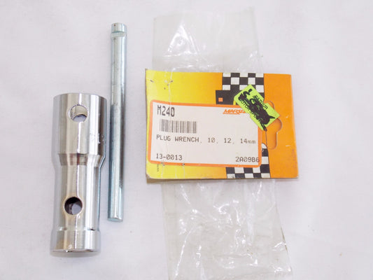 SPORTS PARTS INC. 3 WAY PLUG WRENCH TOOL 10mm 12mm 14mm M240 | 130013 - MotoRaider