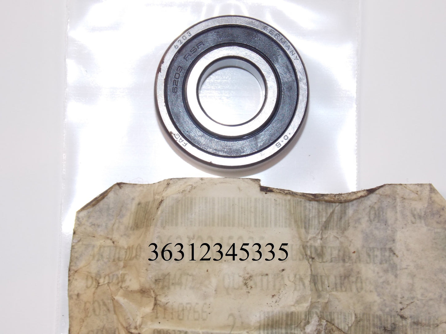 NOS OEM BMW R/1100/1200/850 FRONT SUSPENSION TRAILING ARM BEARING # 36312345335 - MotoRaider