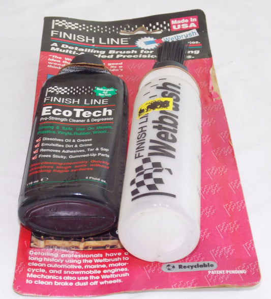 FINISH LINE PRO-STRENGTH CLEANER & DEGREASER 1.18 ml 4 Fluid oz. + WETBRUSH - MotoRaider