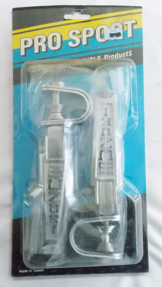 PRO SPORT FOOT REST PEGS SET IMPRESSED SUZUKI PAIR CUSTOM CHOPPER CAFE 460-0578 - MotoRaider