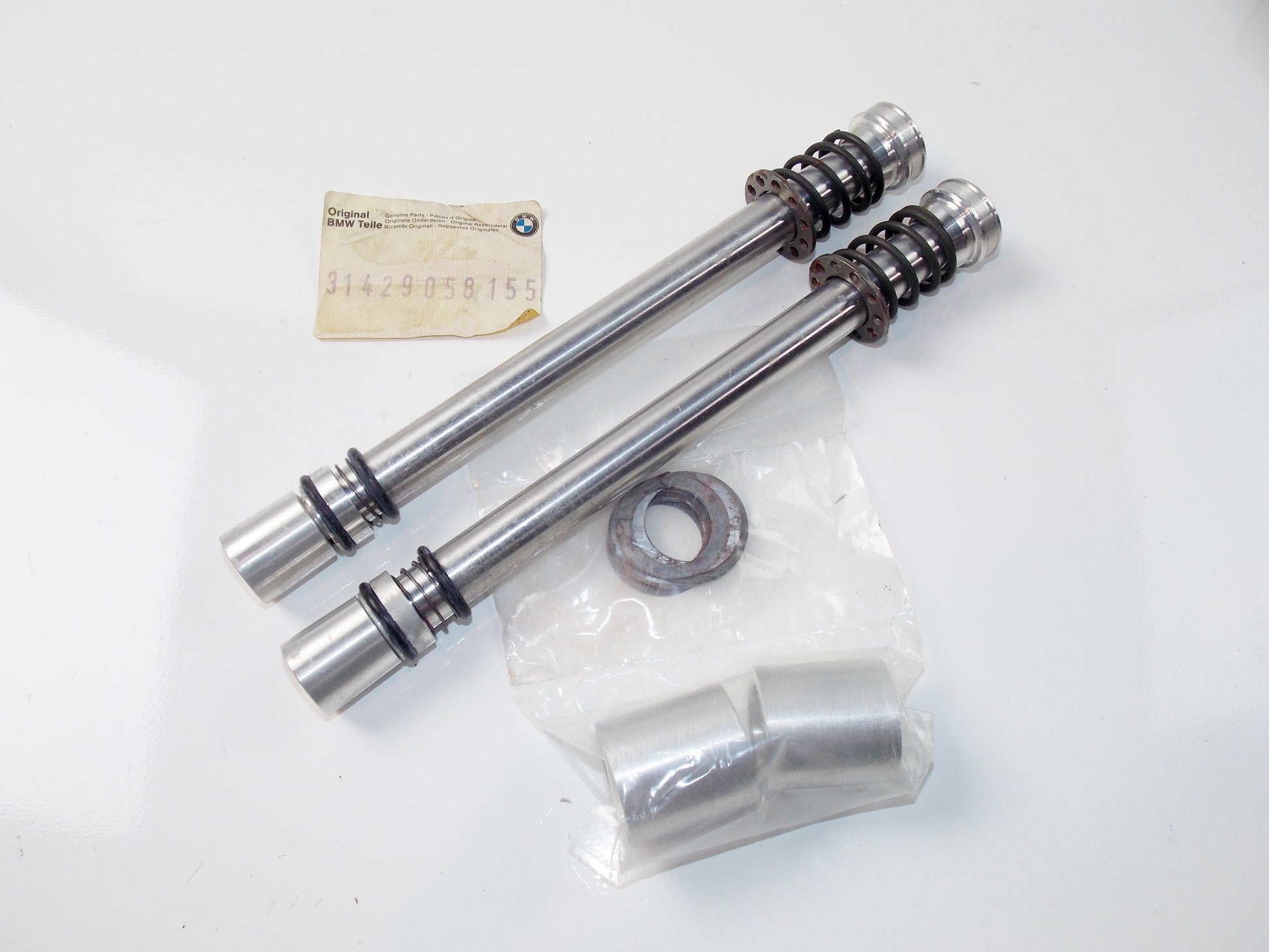 NOS OEM BMW 84-96 K100/LT/RS/RT/75 TELESCOPE FORK TUBE ABSORBER SET #31429058155 - MotoRaider