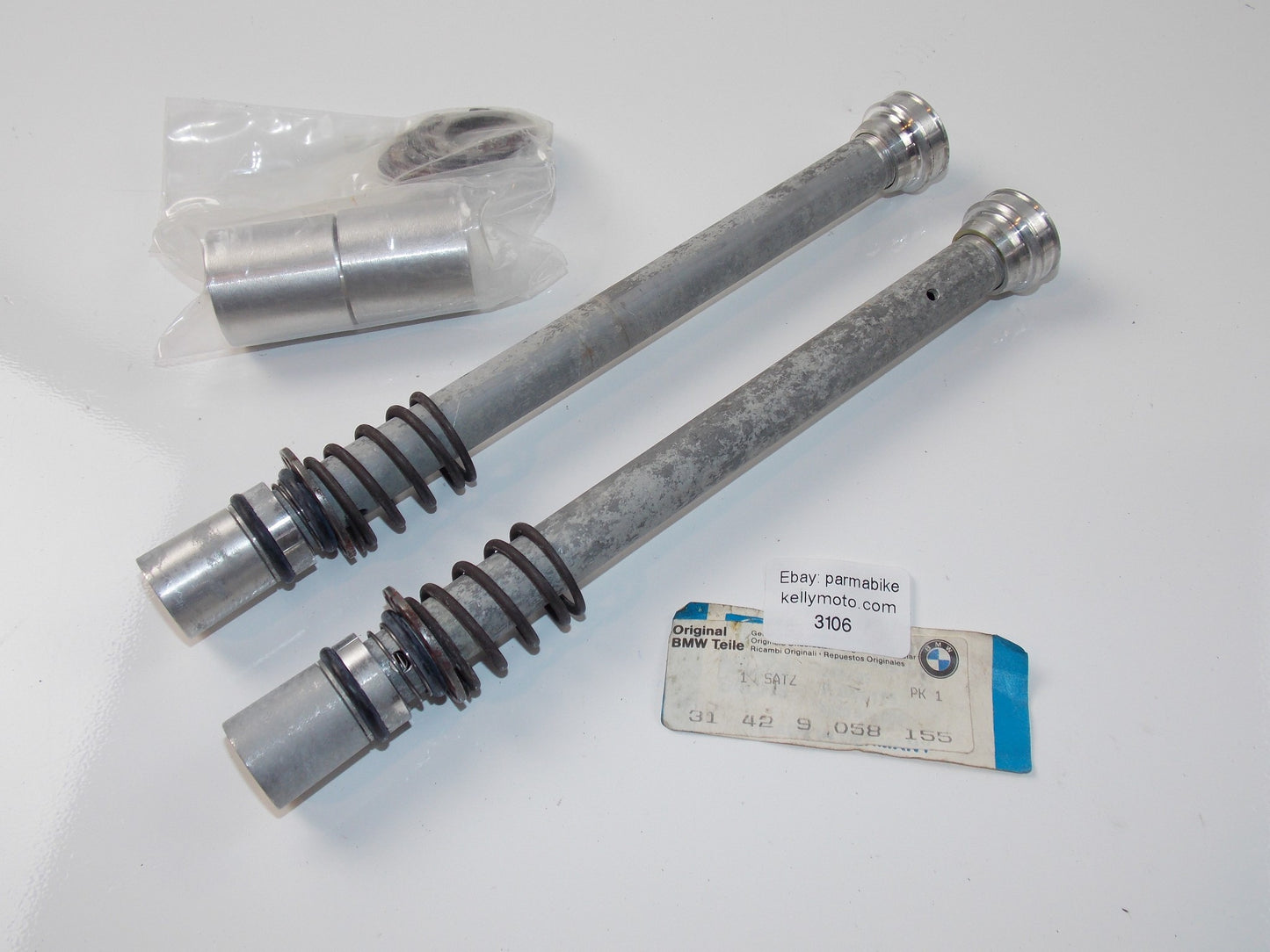 NOS OEM BMW 84-96 K100/LT/RS/RT TELESCOPE FORK TUBE ABSORBER SET #31429058155 - MotoRaider