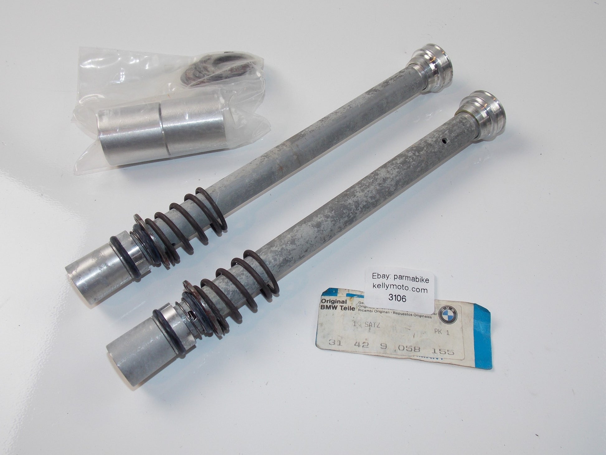 NOS OEM BMW 84-96 K100/LT/RS/RT TELESCOPE FORK TUBE ABSORBER SET #31429058155 - MotoRaider