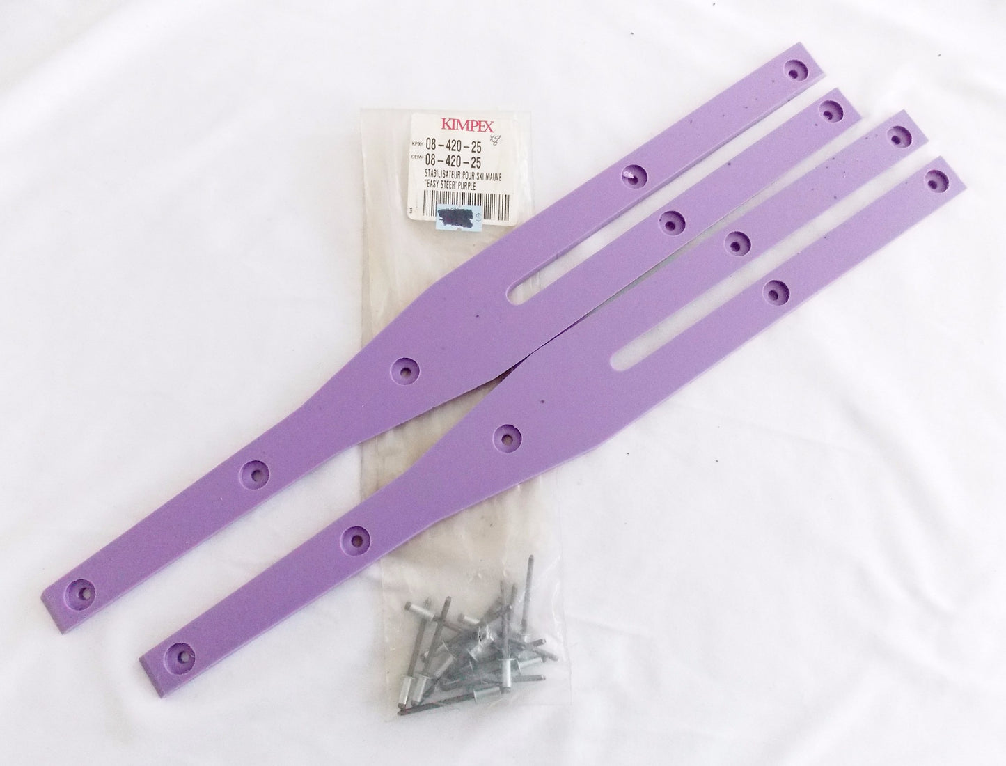 EASY STEER KIT PURPLE UHMW THICK 1/4"+RIVETS BOMBARDIER POLARIS ARCTIC 08-420-25 - MotoRaider