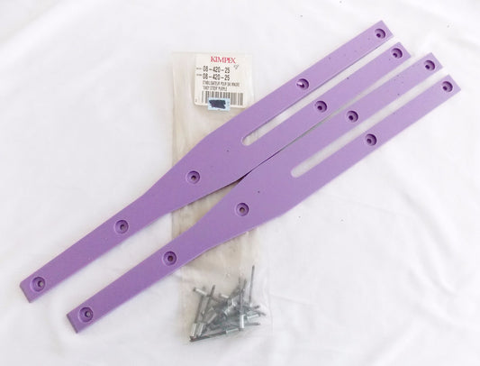 EASY STEER KIT PURPLE UHMW THICK 1/4"+RIVETS BOMBARDIER POLARIS ARCTIC 08-420-25 - MotoRaider