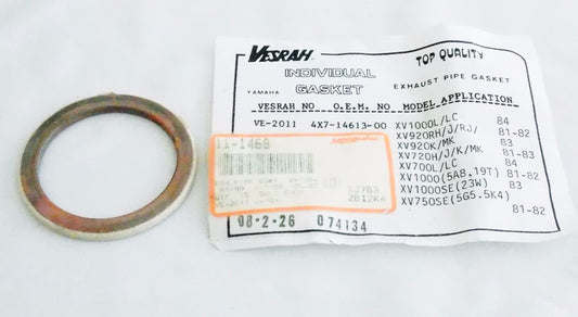 EXHAUST PIPE GASKET YAMAHA 80's XV1000/920/720/700/750SE 11-1468 | 4X7-14613-00 - MotoRaider