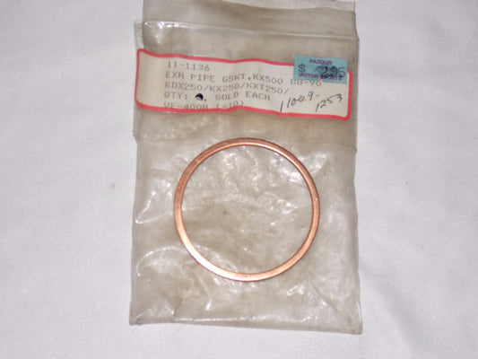 EXHAUST PIPE GASKET KAWASAKI 84-87 KXF250 KXT250 VE-4008 | 11-1136 - MotoRaider