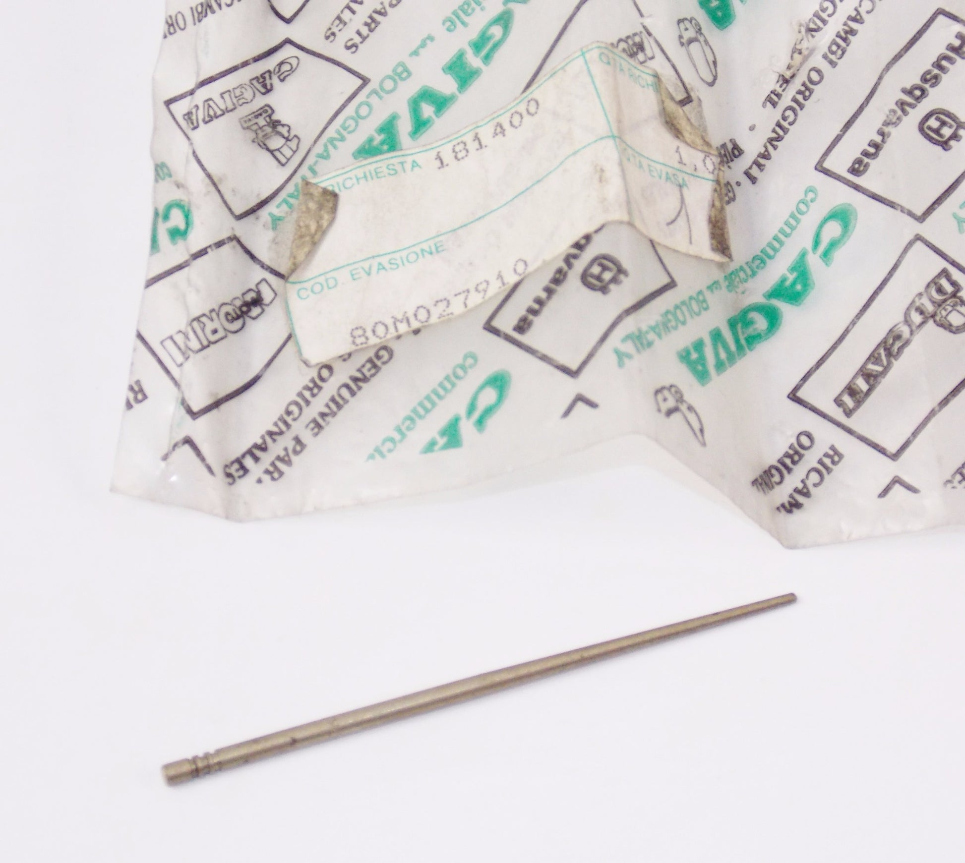 NOS OEM CAGIVA 1981 RX 250 DELLORTO PHM 38PS CARBURETOR NEEDLE 80M027910 - MotoRaider