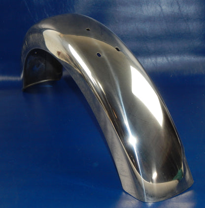 NOS 1970's ZUNDAPP KS125 LAVERDA LZ125 STAINLESS REAR FENDER MUD GUARD VINTAGE - MotoRaider