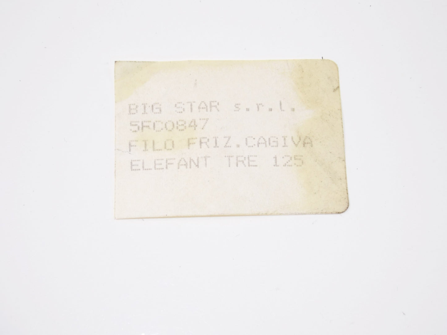 NOS BIG STAR 1980's CLUTCH CABLE CAGIVA ELEFANT TRE 125 # 5FC0847 - MotoRaider