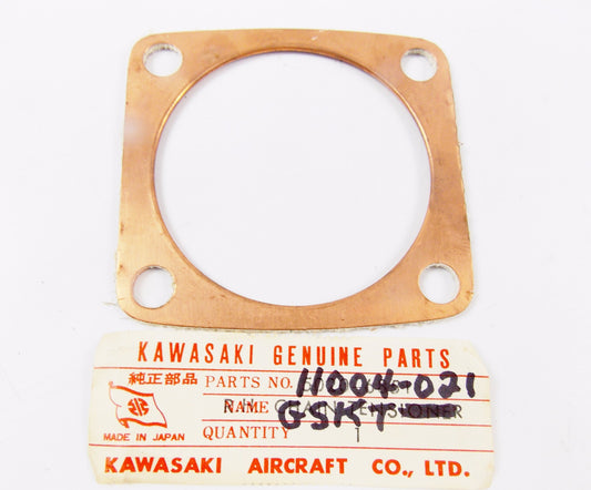 NOS OEM KAWASAKI '71 180 F1 '66 F1TR '71 180 F2 CYLINDER HEAD GASKET 11004-021 - MotoRaider