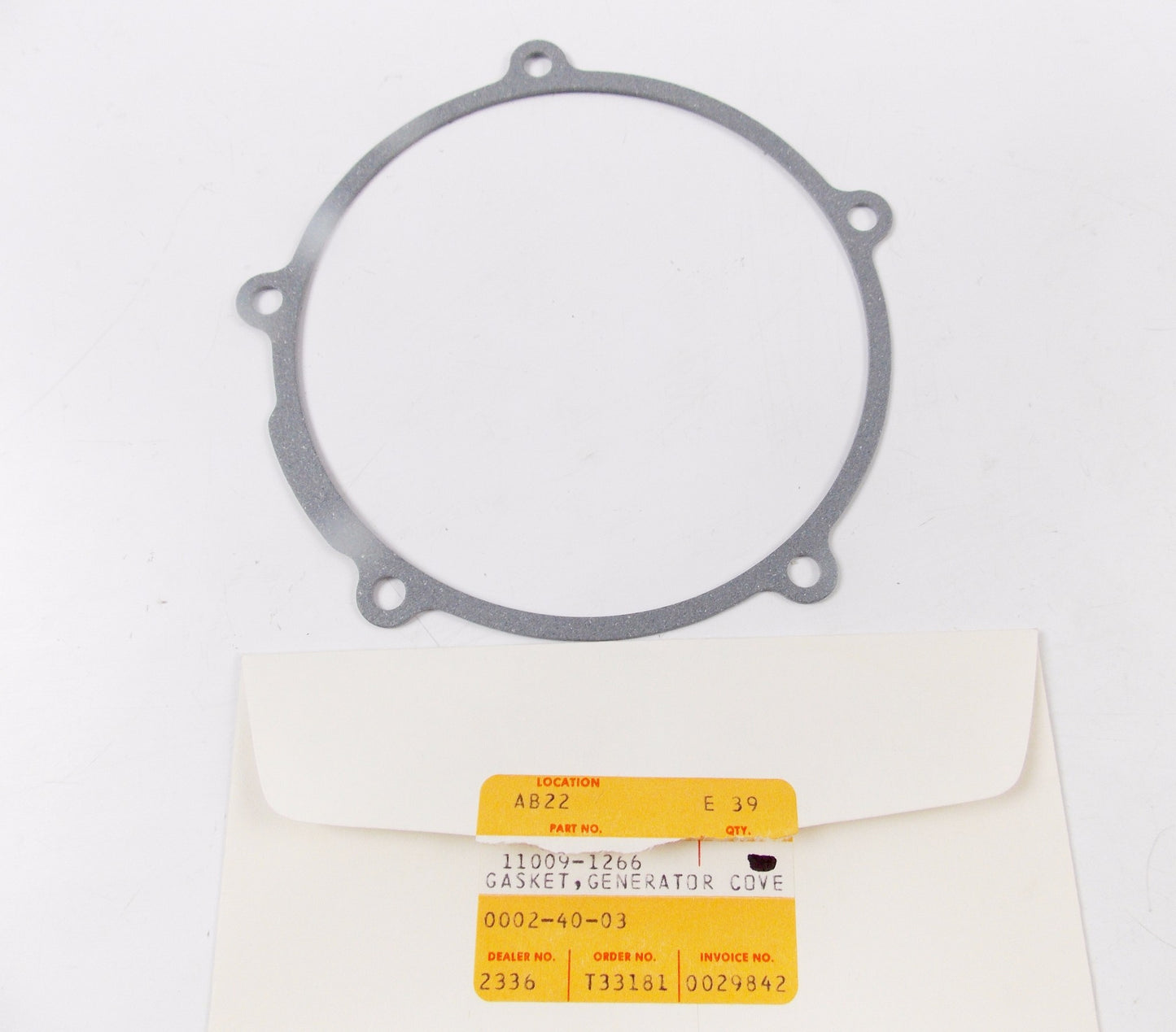 NOS OEM KAWASAKI 82-87 KX125 83-88 KXD200 GENERATOR COVER GASKET 11009-1266 - MotoRaider