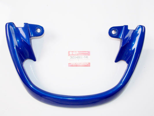 NOS OEM SUZUKI 98-2003 GSX600F/750F BLUE HANDLE PILLION RIDER # 46211-03F11-Y4E - MotoRaider