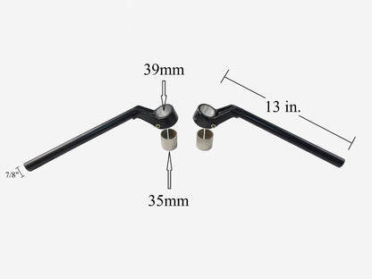 UNIVERSAL CLIP-ON STYLE HANDLEBAR 7/8"x13" GP SUZUKI DUCATI KTM YAMAHA KAWASAKI - MotoRaider