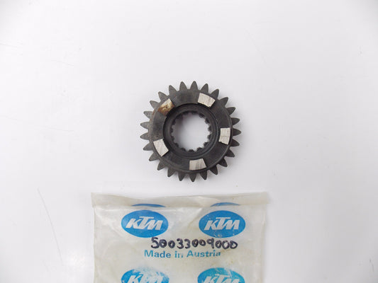 NOS OEM KTM MOTOR 125 VR (GS) 4th GEAR COUNTER SHAFT 25 T. 50033009000 - MotoRaider