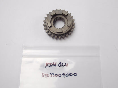 NOS OEM KTM 1979 125 175 250 400 4th GEAR COUNTER SHAFT 25 T. 54033009000 - MotoRaider