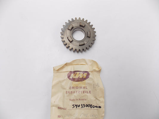 NOS OEM KTM 1979 125 175 250 400 3rd GEAR COUNTERSHAFT GEAR 28 T. 540.33.008.000 - MotoRaider