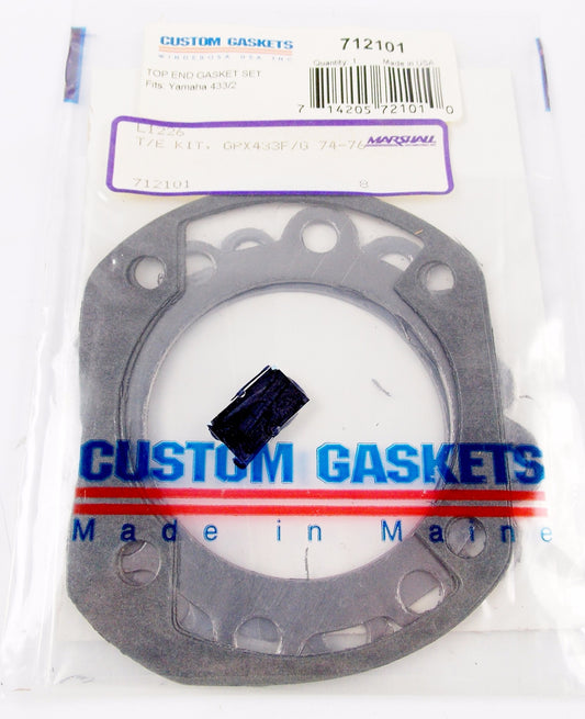 NOS TOP END GASKET SET YAMAHA 433/2 1974-1976 GPX433/G 712101 - MotoRaider