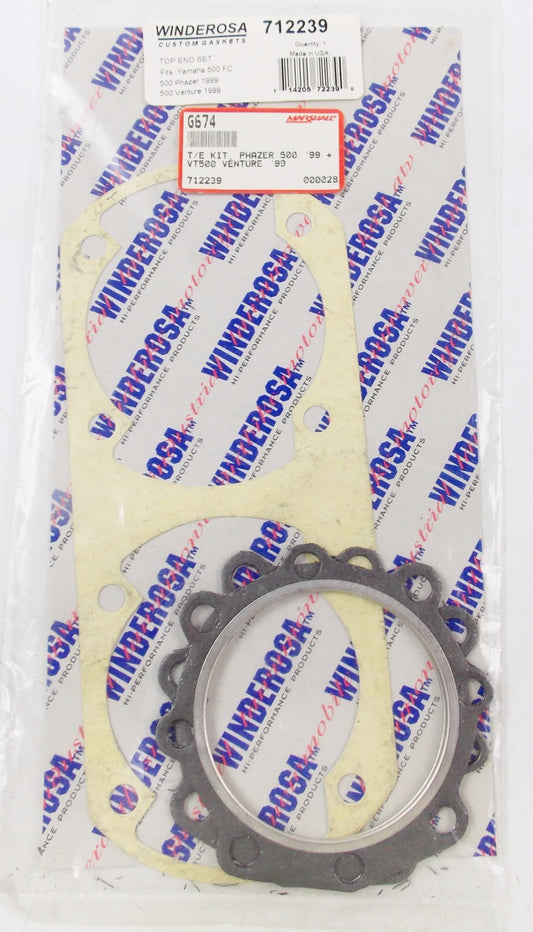 WINDEROSA TOP END GASKET SET YAMAHA 500FC 1999 500 PHAZER/VENTURE G674 | 712239 - MotoRaider