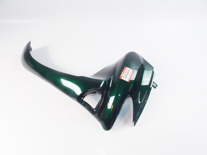 NOS OEM SUZUKI 99-2000 Epicuro UC125/150 GREEN SHIELD RIGHT LEG #48111-21F00-Y7G - MotoRaider