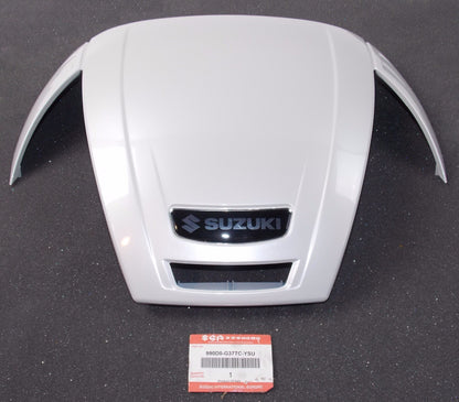 NOS OEM SUZUKI WHITE PEARL TOP CASE COVER 37L UH125/200/K7 # 990D0-G37TC-YSU - MotoRaider
