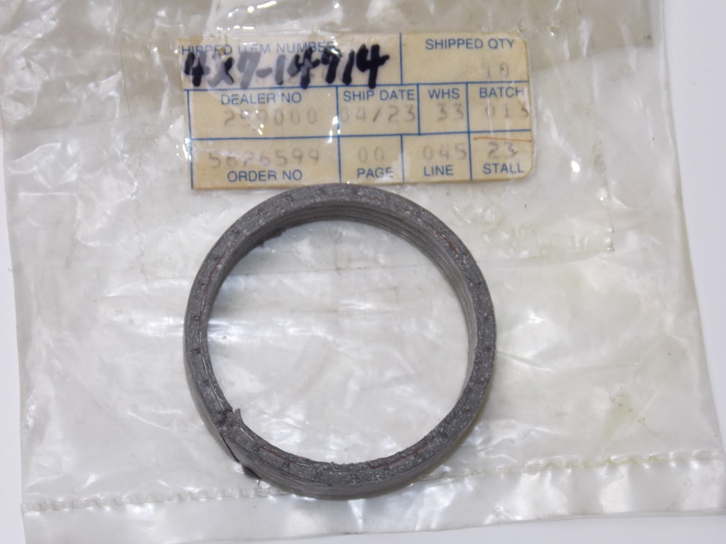 NOS OEM YAMAHA 77-84 TT500D/F/G XT500D/E/G VIRAGO GASKET MUFFLER 4X7-14714-00 - MotoRaider