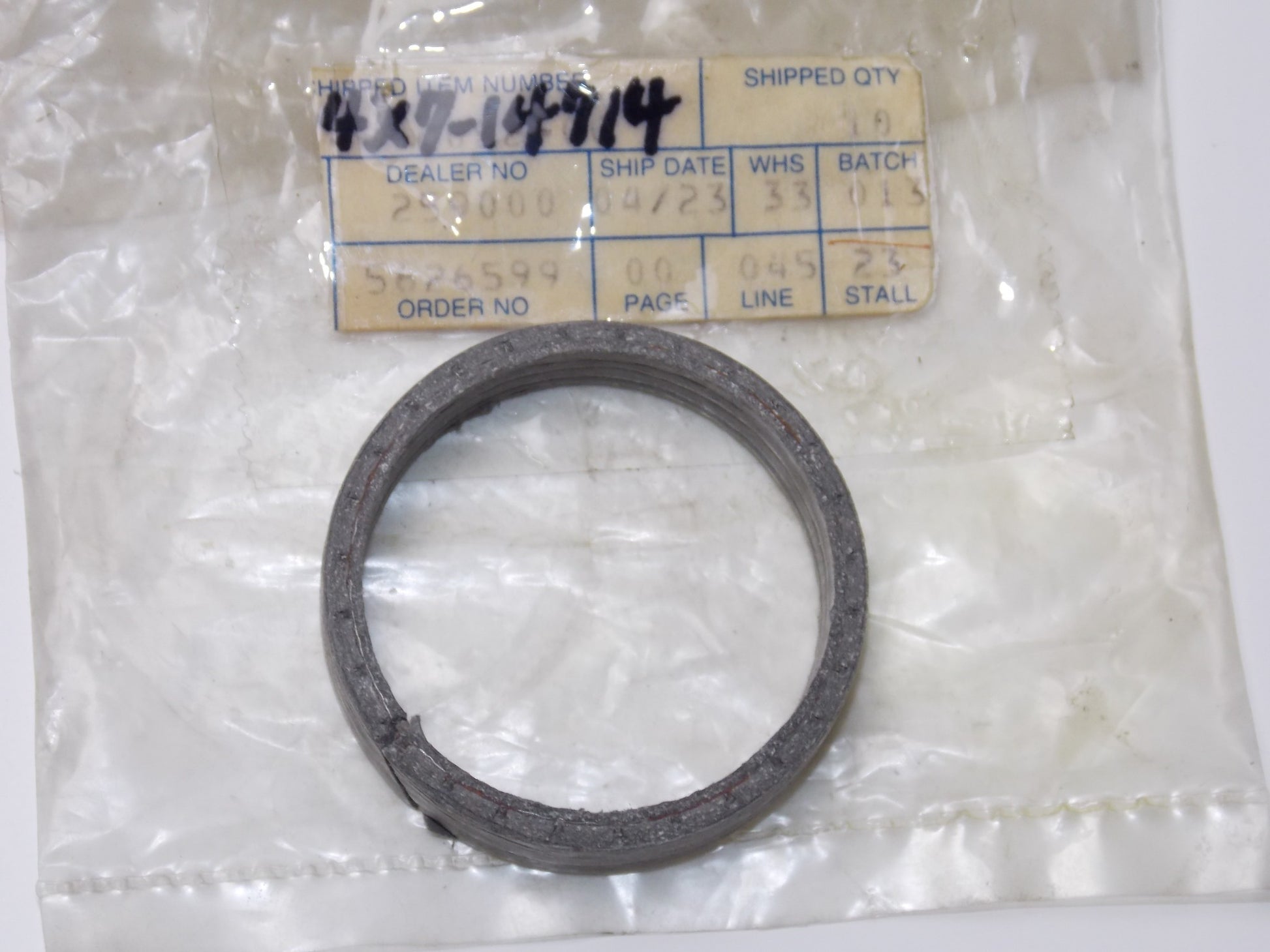 NOS OEM YAMAHA 77-84 TT500D/F/G XT500D/E/G VIRAGO GASKET MUFFLER 4X7-14714-00 - MotoRaider