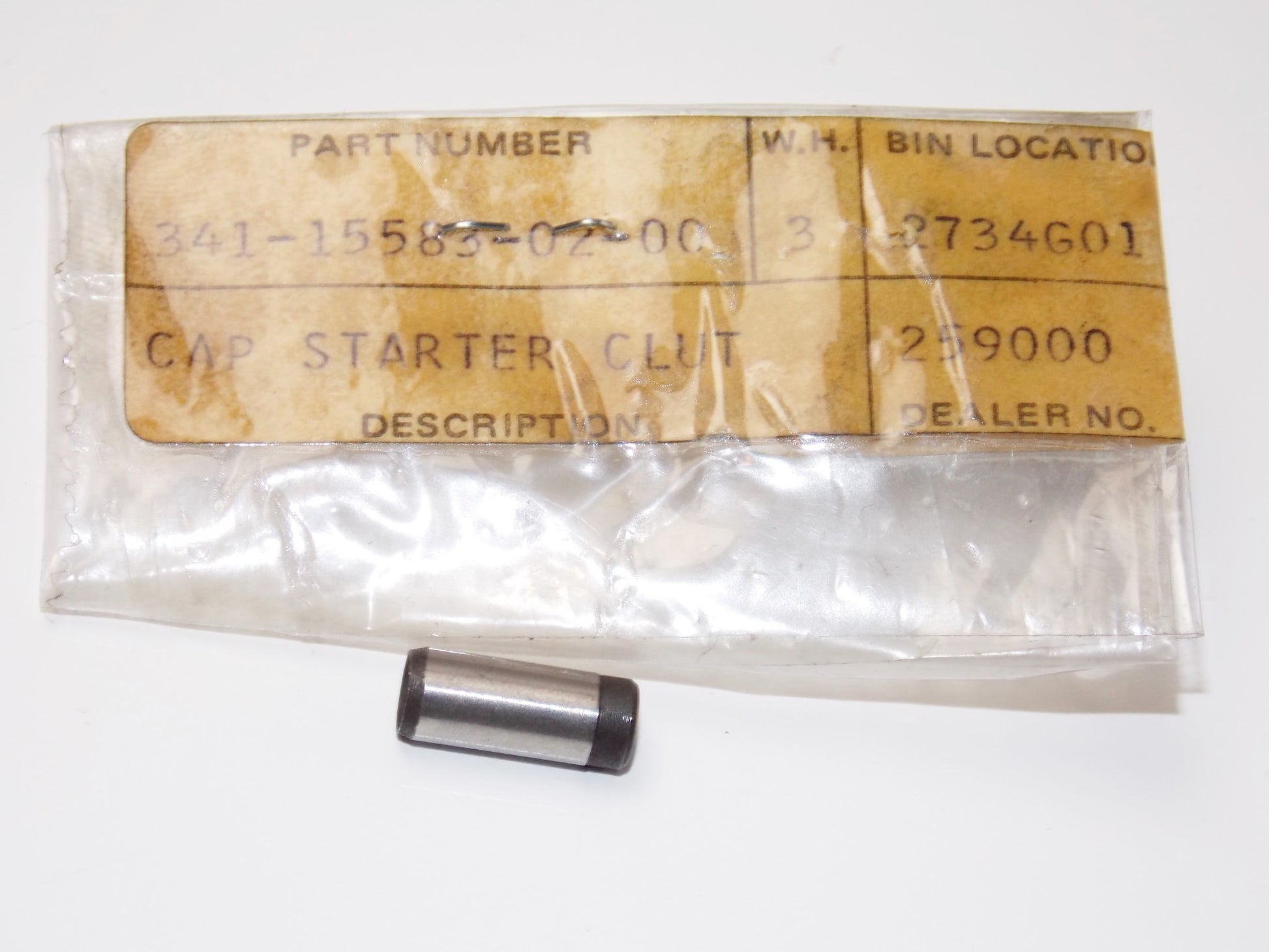 NOS OEM YAMAHA 77-13 TRAILWAY SEROW V-MAX CAP STARTER CLUTCH SPRING 341-15583-02 - MotoRaider